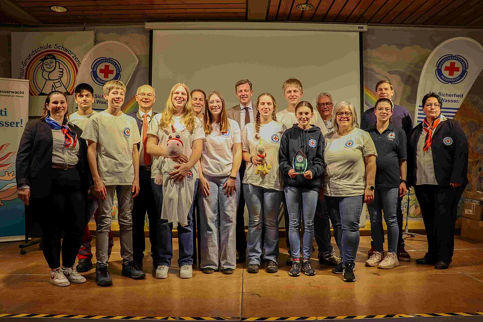 Kinder bei der Siegerehrung