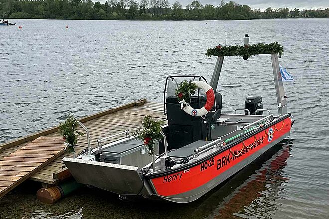 Das neu in Dienst gestellte Boot namens Henry