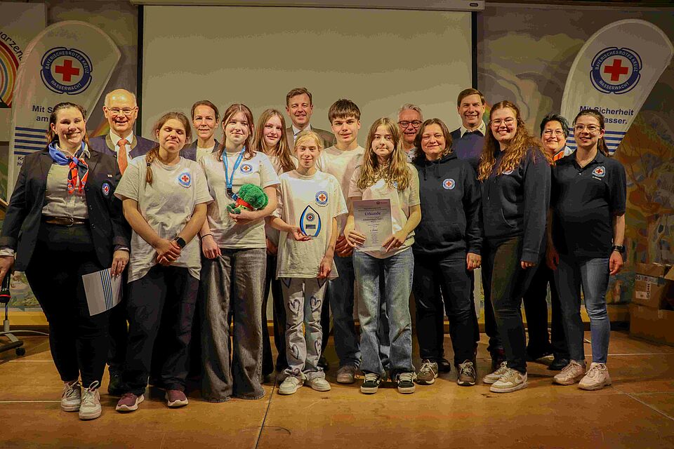 Kinder bei der Siegerehrung