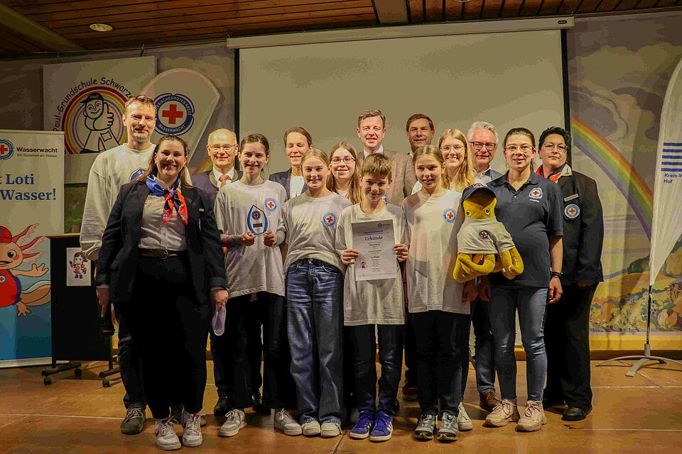 Kinder bei der Siegerehrung