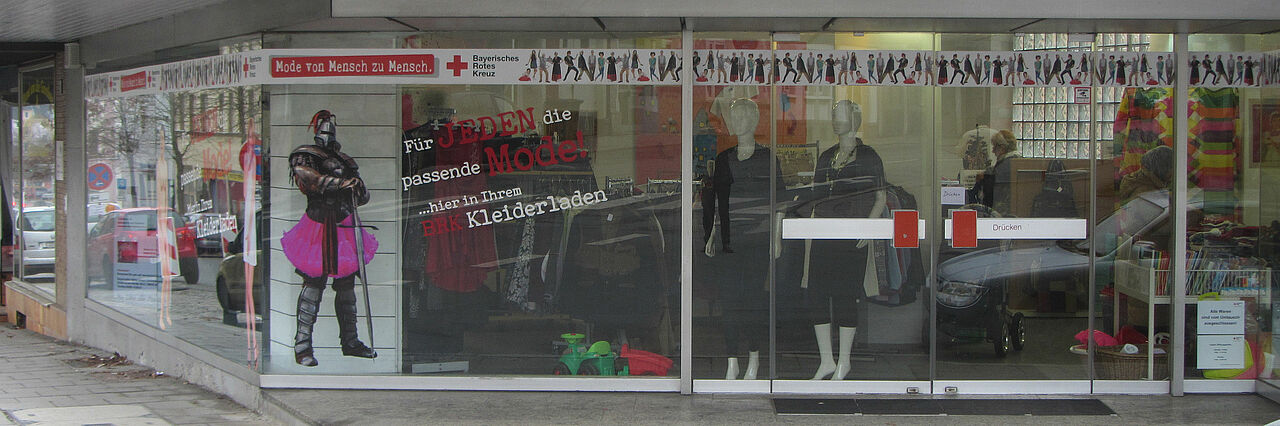 Außenansicht des BRK-Kleiderladens