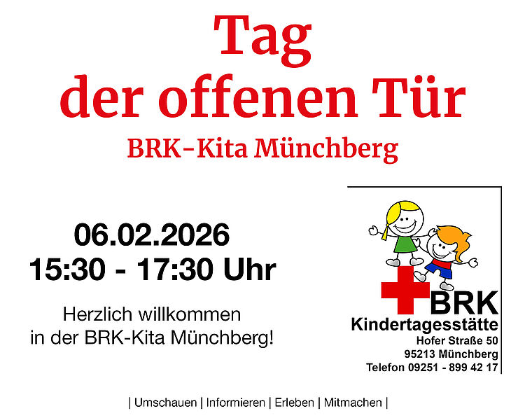 Tag der offenen Tür am 6.2.2026 von 15:30 bis 17:30 Uhr