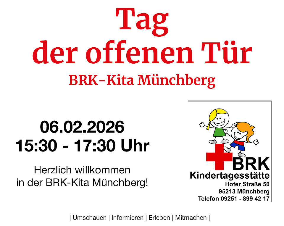 Tag der offenen Tür am 6.2.2026 zwischen 15:30 und 17:30 Uhr