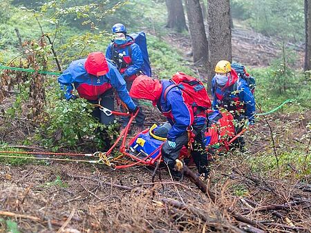 Einsatzübung der Bergwacht