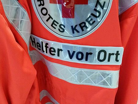 Helfer vor Ort
