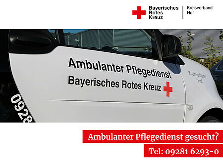 Fahrzeug der ambulanten Pflege des BRK-Kreisverbandes Hof