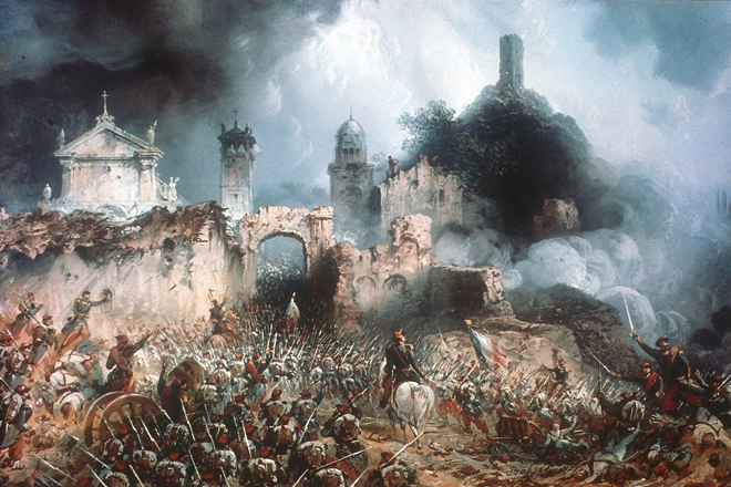 Schlacht von Solferino (Gemälde von Carlo Bossoli)